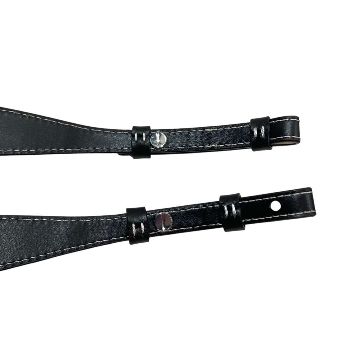 OHGA(オーガ) ショルダーストラップ ホワイト×ブラック サイズ