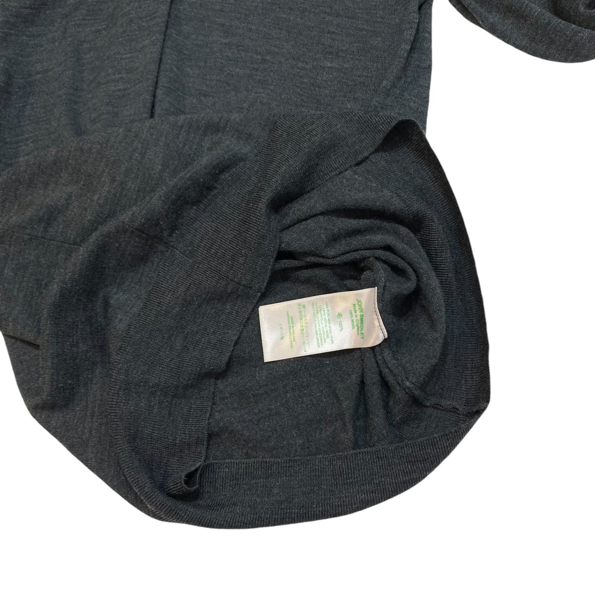 JOHN SMEDLEY(ジョンスメドレー) クルーネックニット グレー JOHN SMEDLEY(ジョンスメドレー) クルーネックニット グレー