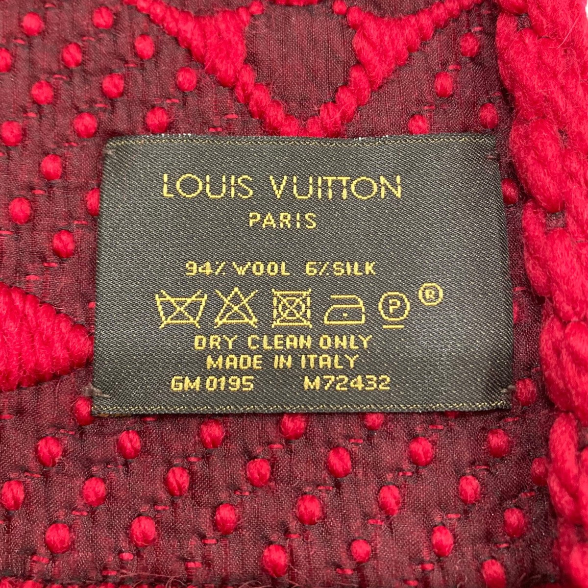 LOUIS VUITTON(ルイヴィトン) エシャルプロゴマニアモノグラム柄マフラー GM0195 M72432 GM0195 M72432 レッド｜【公式】カインドオルオンライン  ブランド古着・中古通販【kindal】