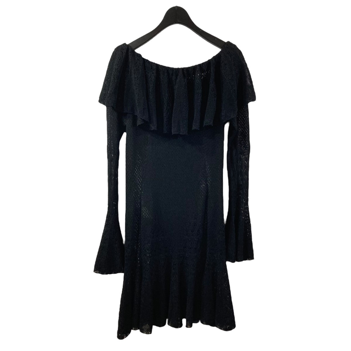 FETICO 24AWLACE KNIT OFF-SHOULDER MINI DRESS長袖ワンピースFTC244 0704 古着・中古-2枚目のアイテム画像