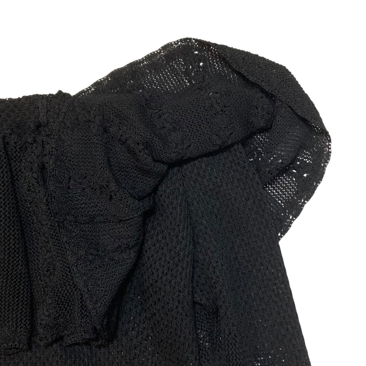 FETICO 24AWLACE KNIT OFF-SHOULDER MINI DRESS長袖ワンピースFTC244 0704 古着・中古-5枚目のアイテム画像