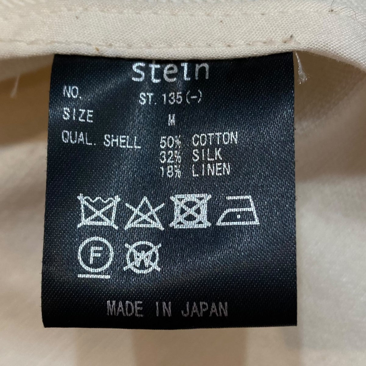 stein(シュタイン) シャツジャケットST.135 ST.135 オフホワイト stein(シュタイン) シャツジャケットST.135 ST.135 オフホワイト