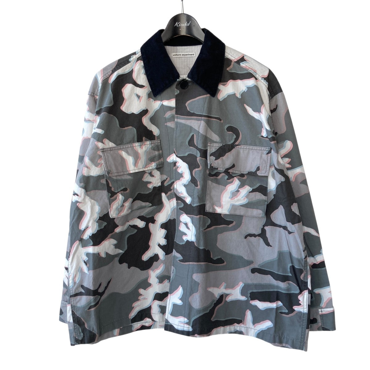 MOIRE CAMOUFLAGE BLOUSONカモフラミリタリーブルゾンUE-242029