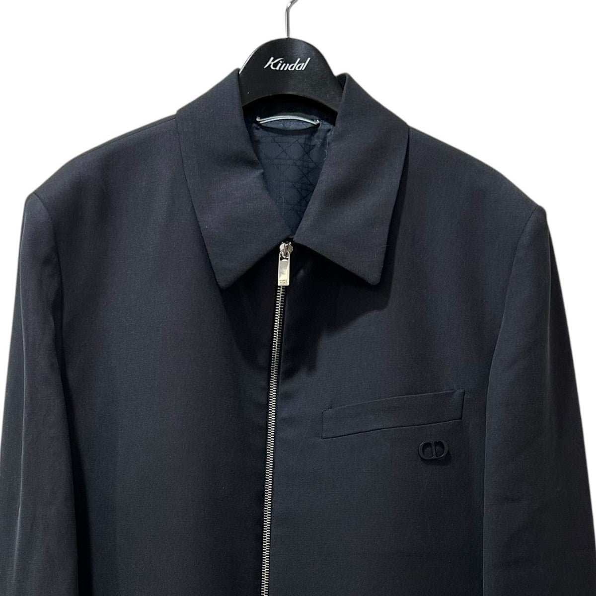 Vintage Christian Dior Le Connaisseur Suit Jacket Blue Wool