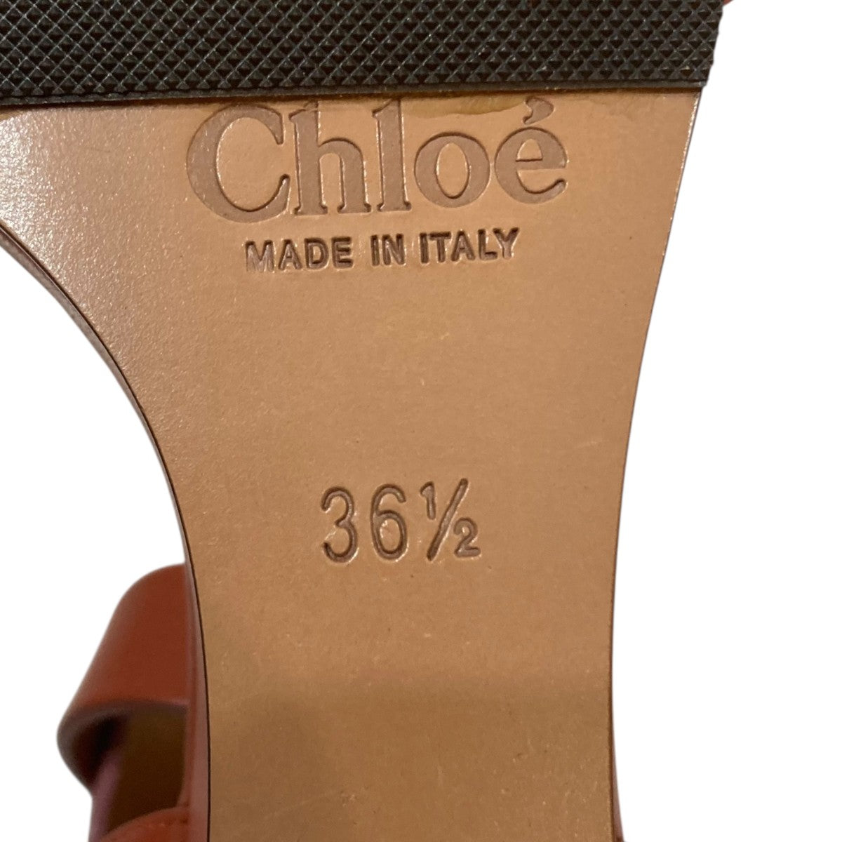 Chloe(クロエ) アンクルストラップウェッジソールレザーサンダル