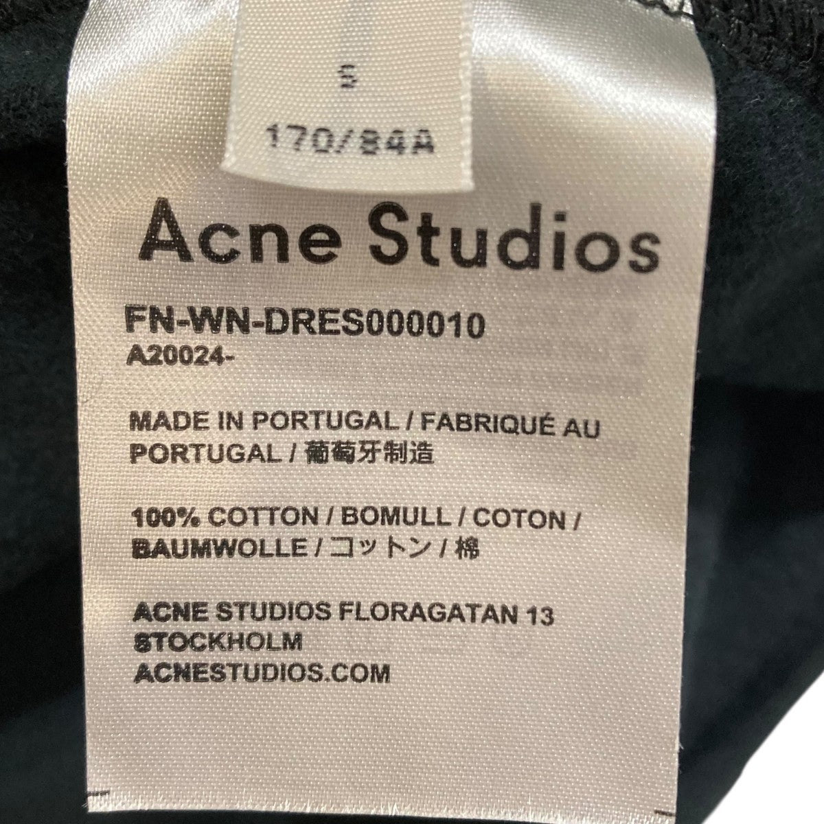 ACNE ミニワンピース Acne Studiosのピンク アシンメトリー ニット ミニワンピースが