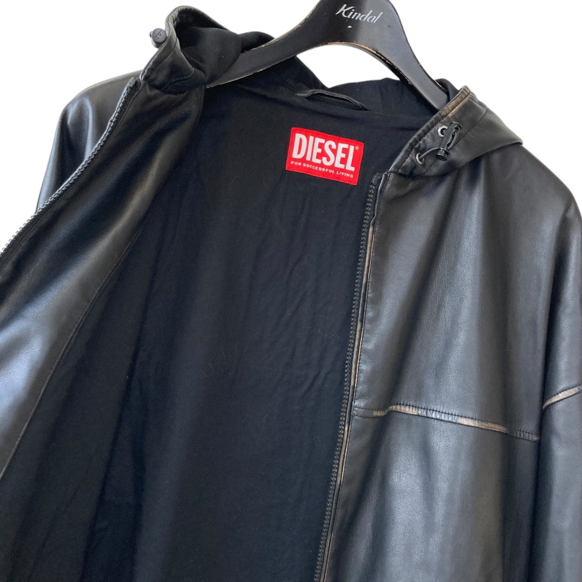 DIESEL(ディーゼル) J-ANTILフェイクレザージャケット ブラック