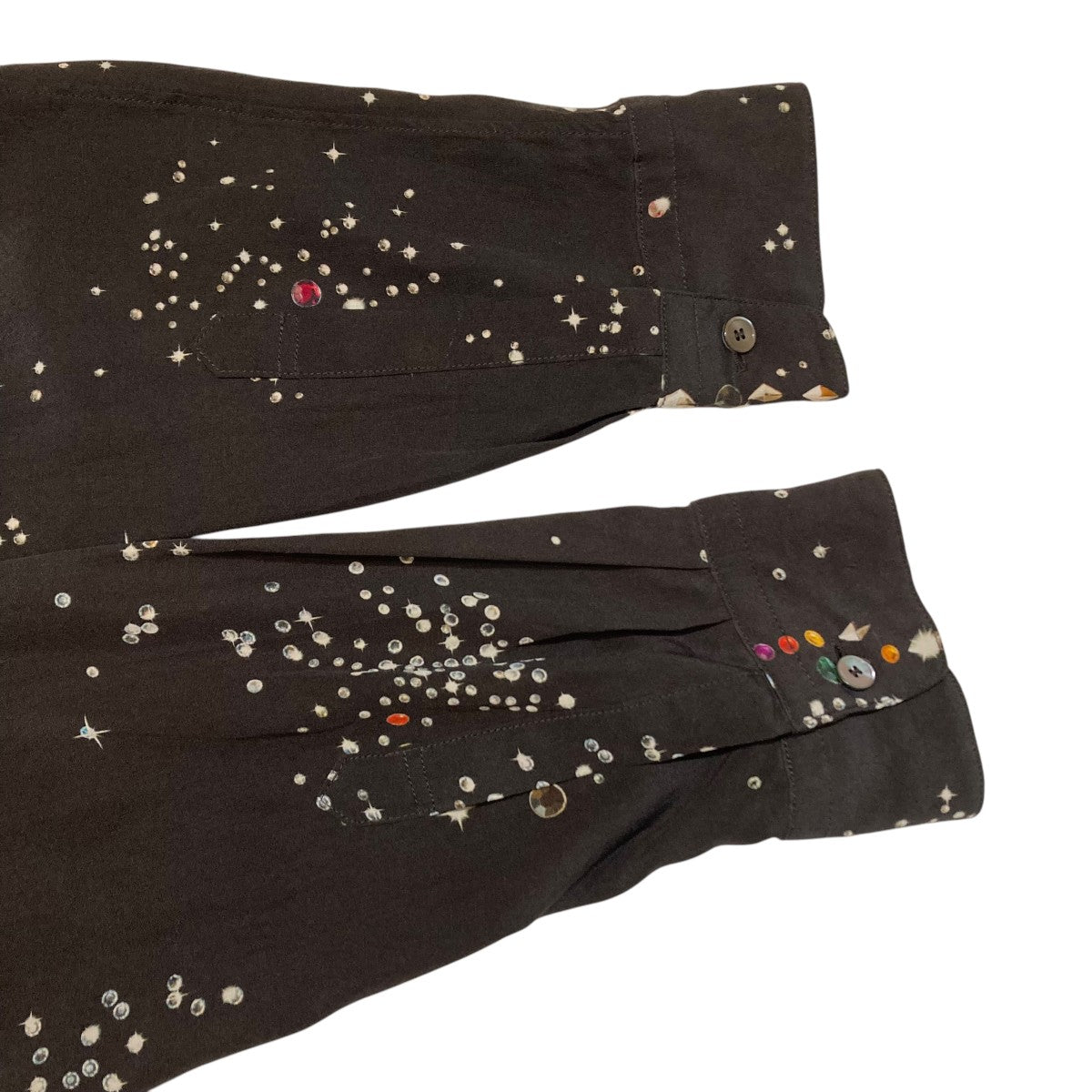 MASU(エムエーエスユー) ZIP-UP GALAXY SILK SHIRT総柄長袖シャツMMSS