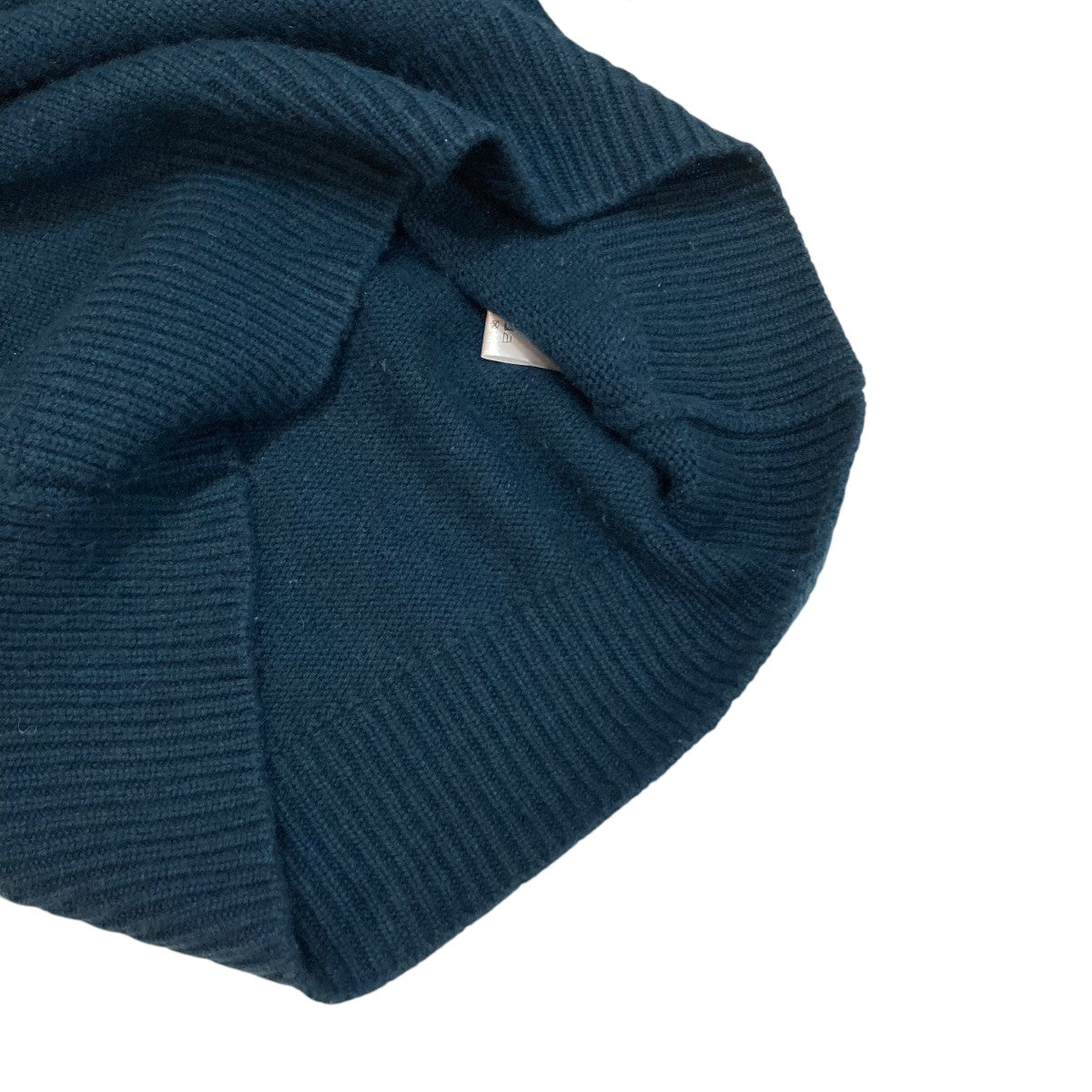 エブール ebure ソフトアランパターンニット カシミヤ混 クルーネック 青 エブール ebure ソフトアランパターンニット カシミヤ混 クルーネック