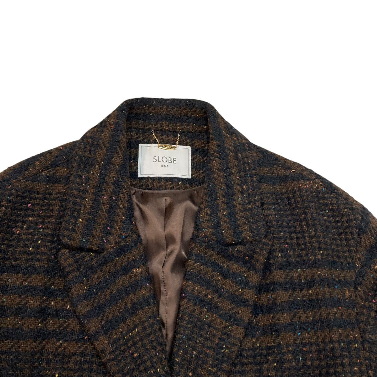 新品同様　スローブ　イエナ　コート SLOBE IENA（スローブイエナ） 18AW ツイードチェックチェスターコート