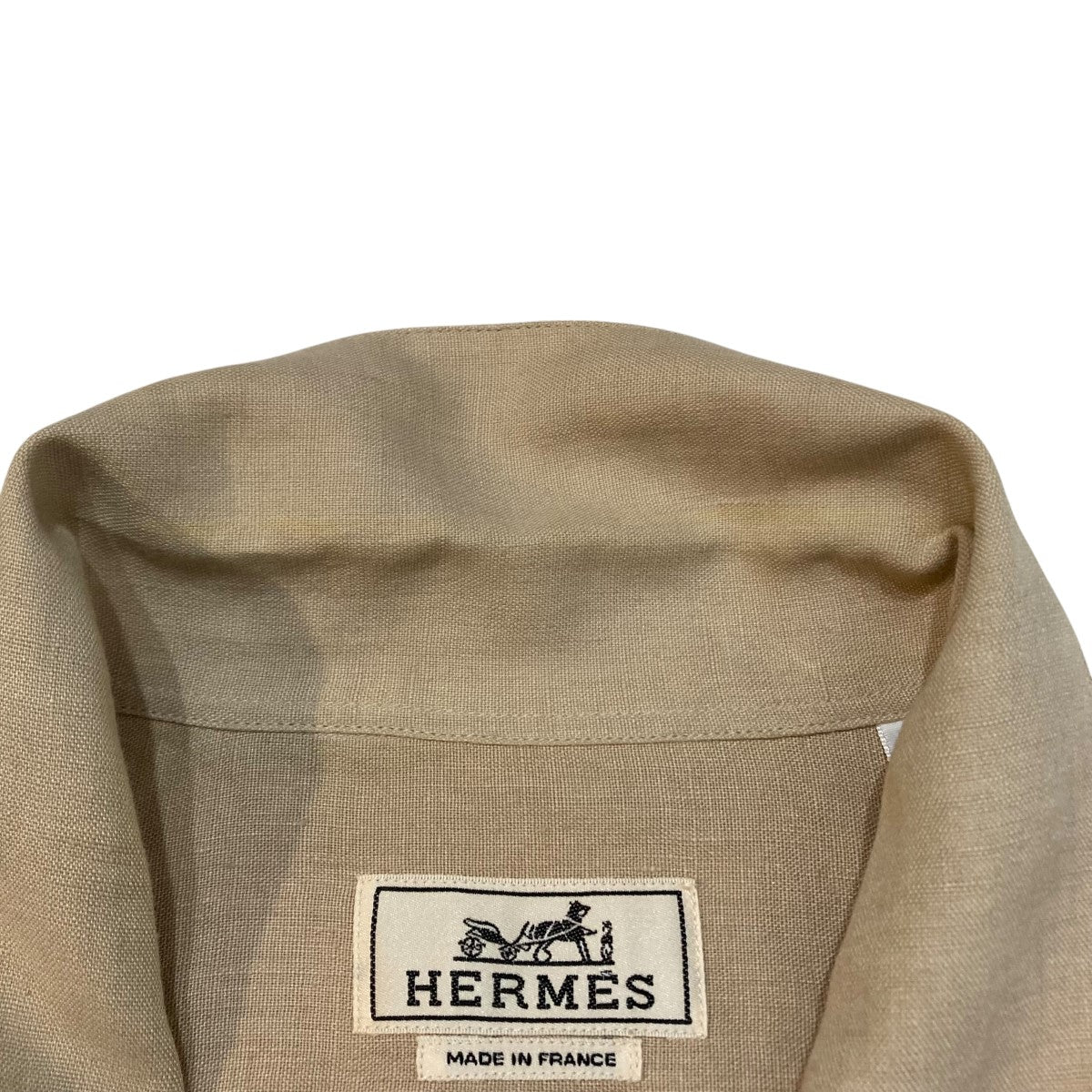 HERMES(エルメス) ジップシャツ ベージュ サイズ 43/17｜【公式