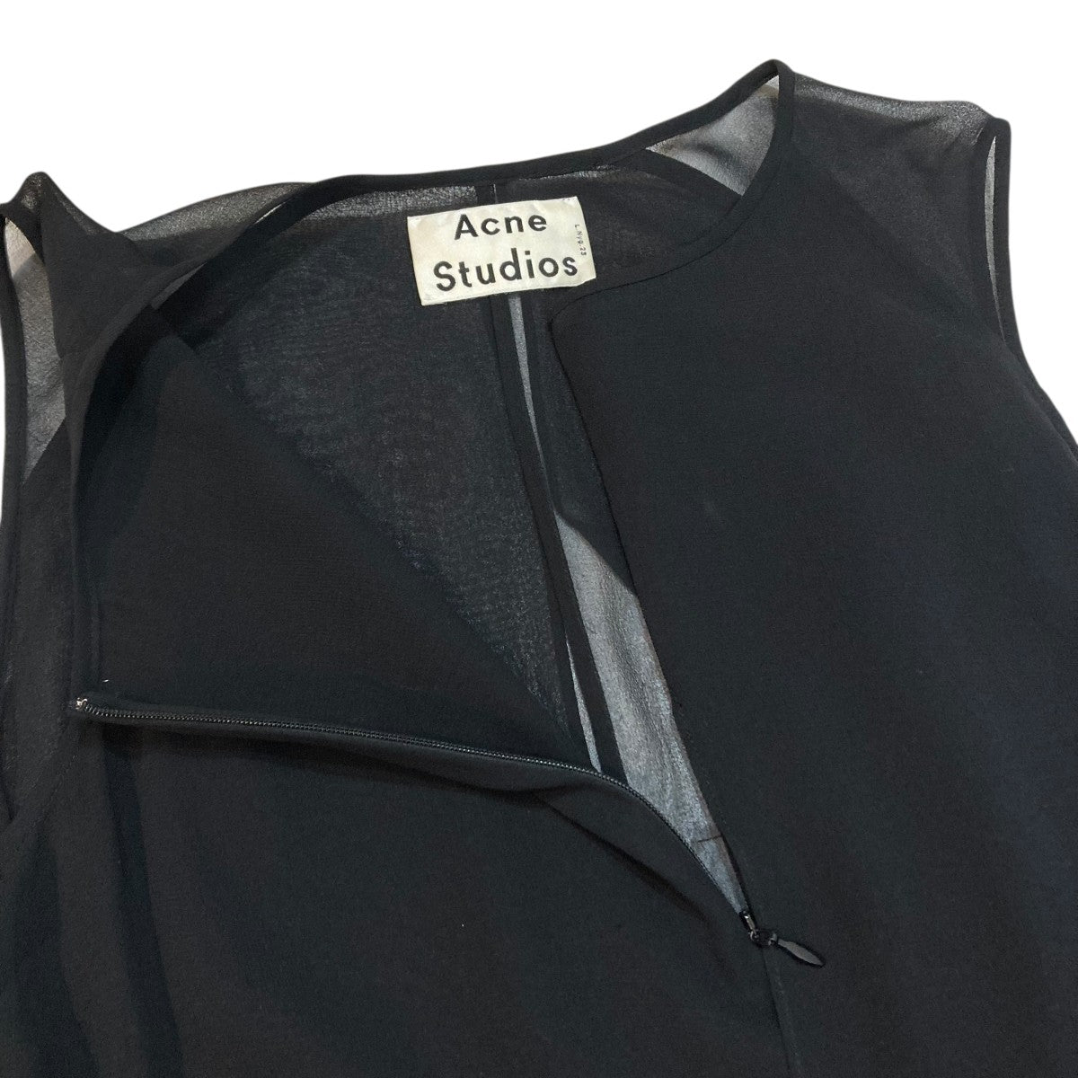 Acne Studios シルク　ノースリーブワンピース Acne Studios シルクノースリーブワンピース