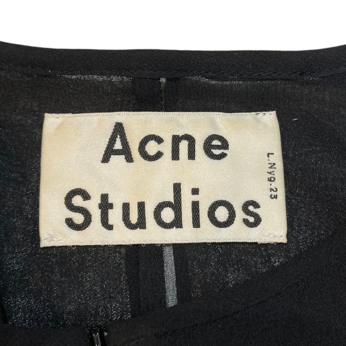 Acne Studios シルク　ノースリーブワンピース Acne Studios(Acne)◇ノースリーブワンピース/36/シルク/BLK