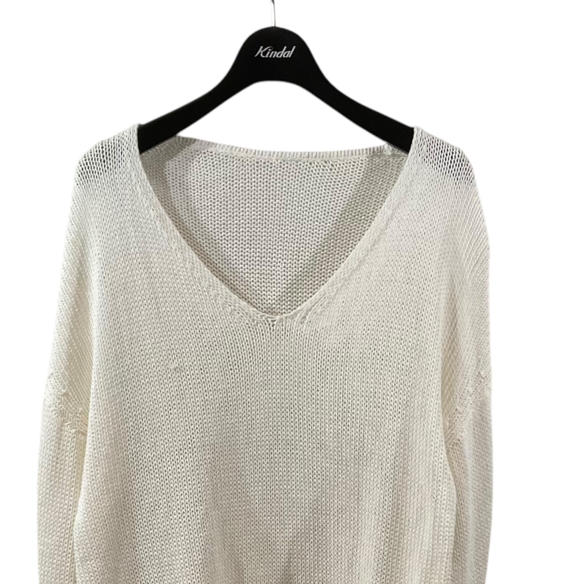 ジプソフィア Gypsohila Lightly Knit Tops Ｖネックニット GPG 511 ホワイト サイズ：フリーサイズ Gypsohila(ジプソフィア) Lightly Knit TopsVネックニットGPG