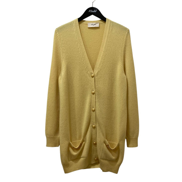 【現行】セリーヌ ロングカーディガン トリオンフ 金ボタン カシミヤ100% CELINE(セリーヌ) カシミヤロングカーディガン 2A03A152I 2A03A152I