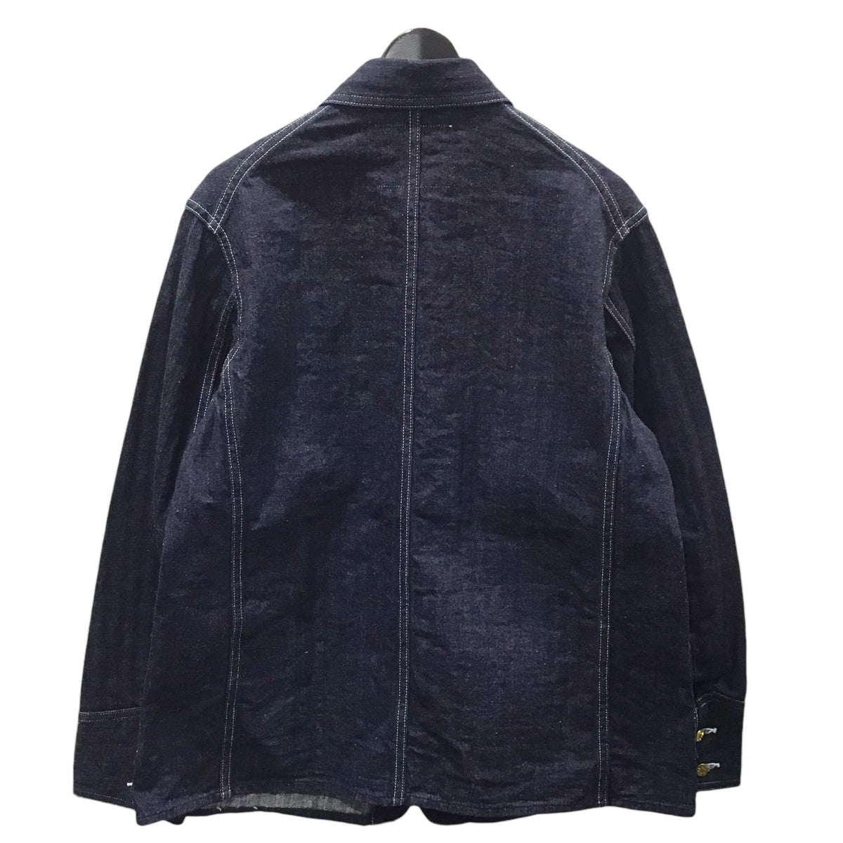 カバーオールジャケット INDIGO HERRINGBONE COVERALL WITH CHINSTRAP インディゴヘリンボーン カバーオール ウィズ チンストラップ 2165