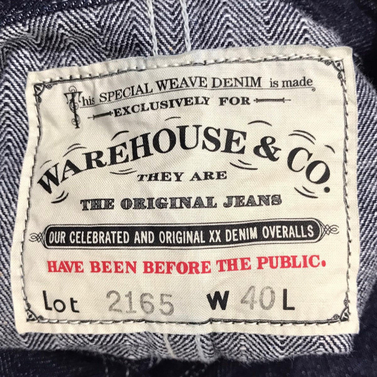 WAREHOUSE(ウエアハウス) カバーオールジャケット INDIGO WAREHOUSE(ウエアハウス) カバーオールジャケット INDIGO