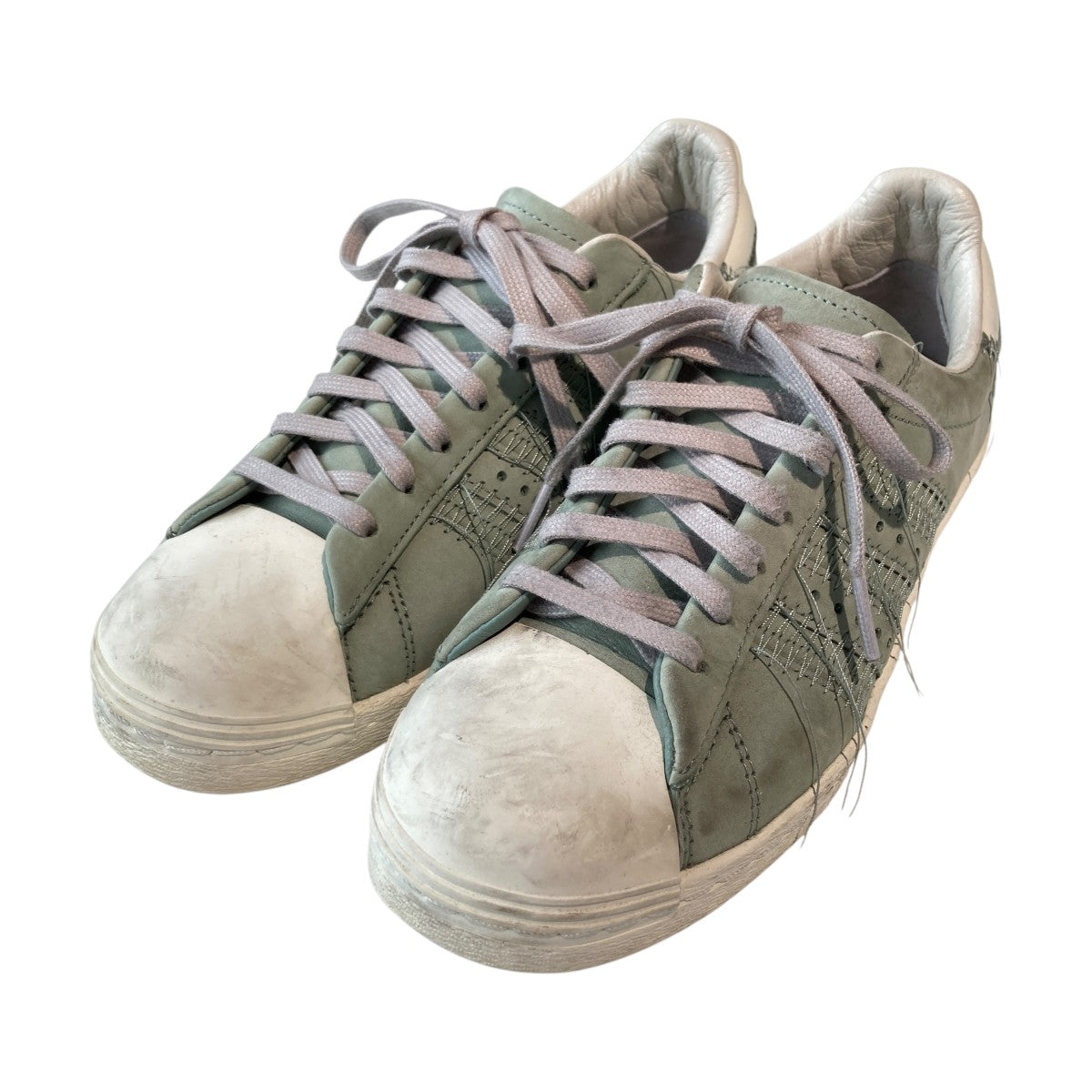 話題の人気 SUPER Y-3 Y-3×adidas STARスニーカーIG0801 黄緑 IG0801 靴