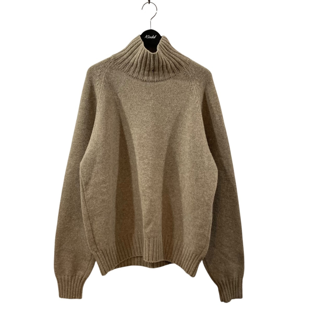 EX FINE LAMBS LOOSE HIGH NECK KNIT LSタートルハイネックニットST.450