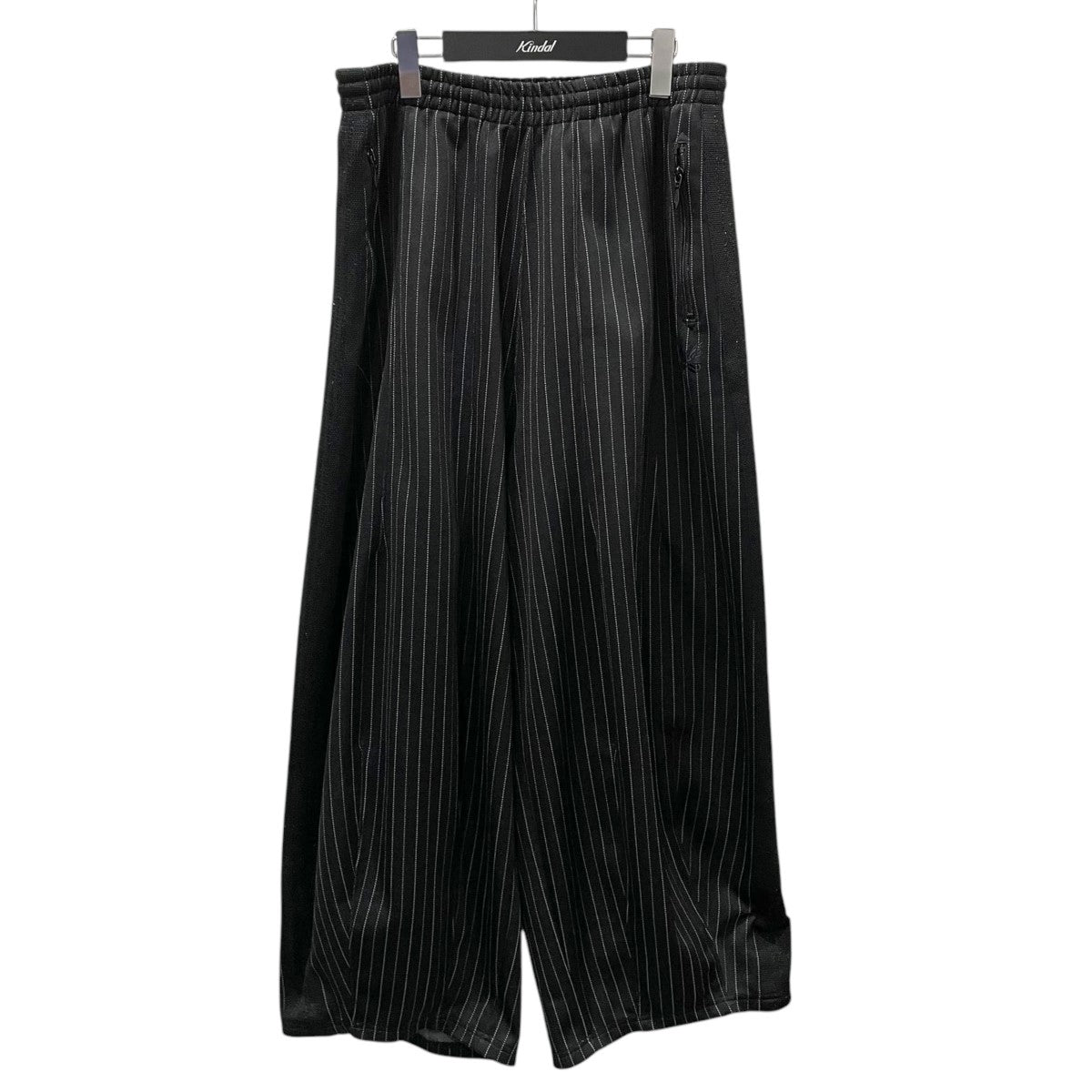 Needles×STUDIOUS ストライプ柄イージーパンツ H．D． Track Pant - Poly Jq ／ Braiding ヒザデルトラックパンツ ポリジャガード ブレーディング PU1528 古着・中古-1枚目のアイテム画像