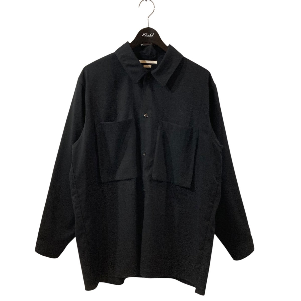 WOOL VOILE GUSSET PKT SHIRT ウール長袖シャツ BHS24S004Wo