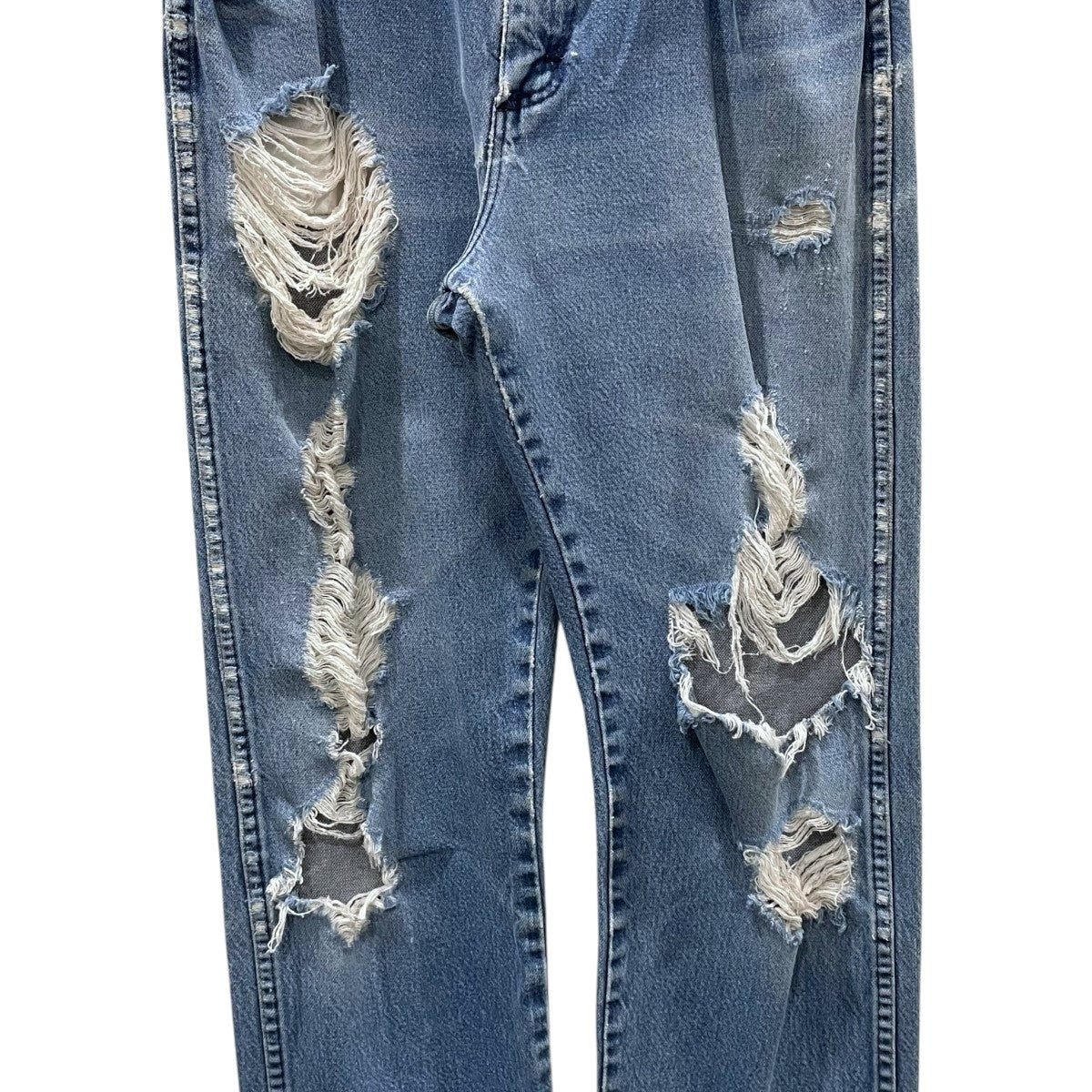 DENIMDUNGAREE ダメージ加工デニムパンツ130 Wrangler(ラングラー) ダメージ加工デニムパンツ 13MWZ 13MWZ