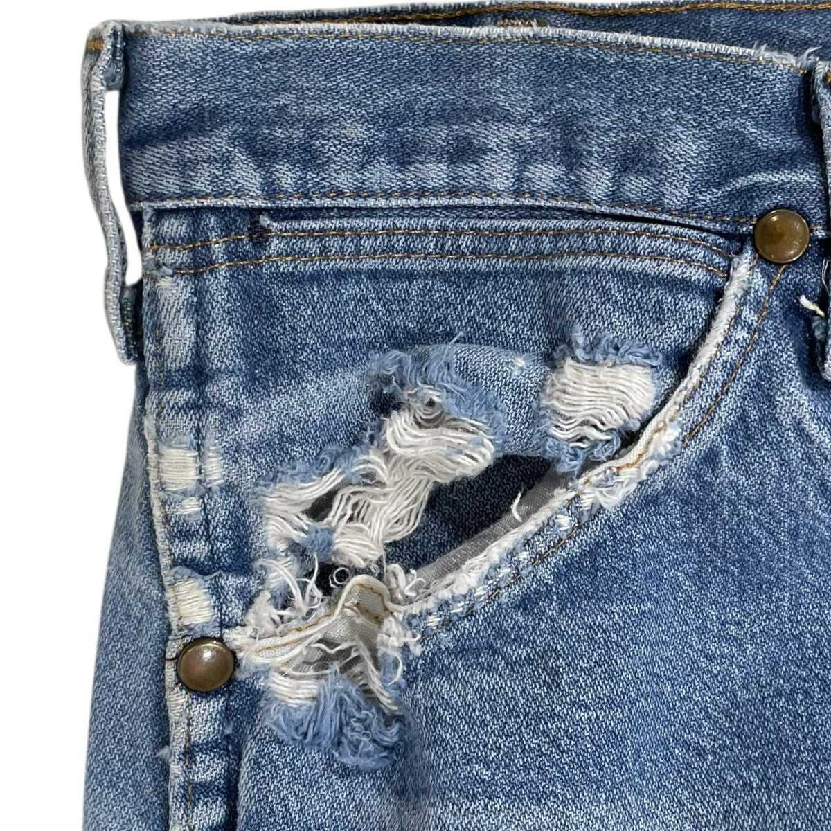 DENIMDUNGAREE ダメージ加工デニムパンツ130 Wrangler(ラングラー) ダメージ加工デニムパンツ 13MWZ 13MWZ