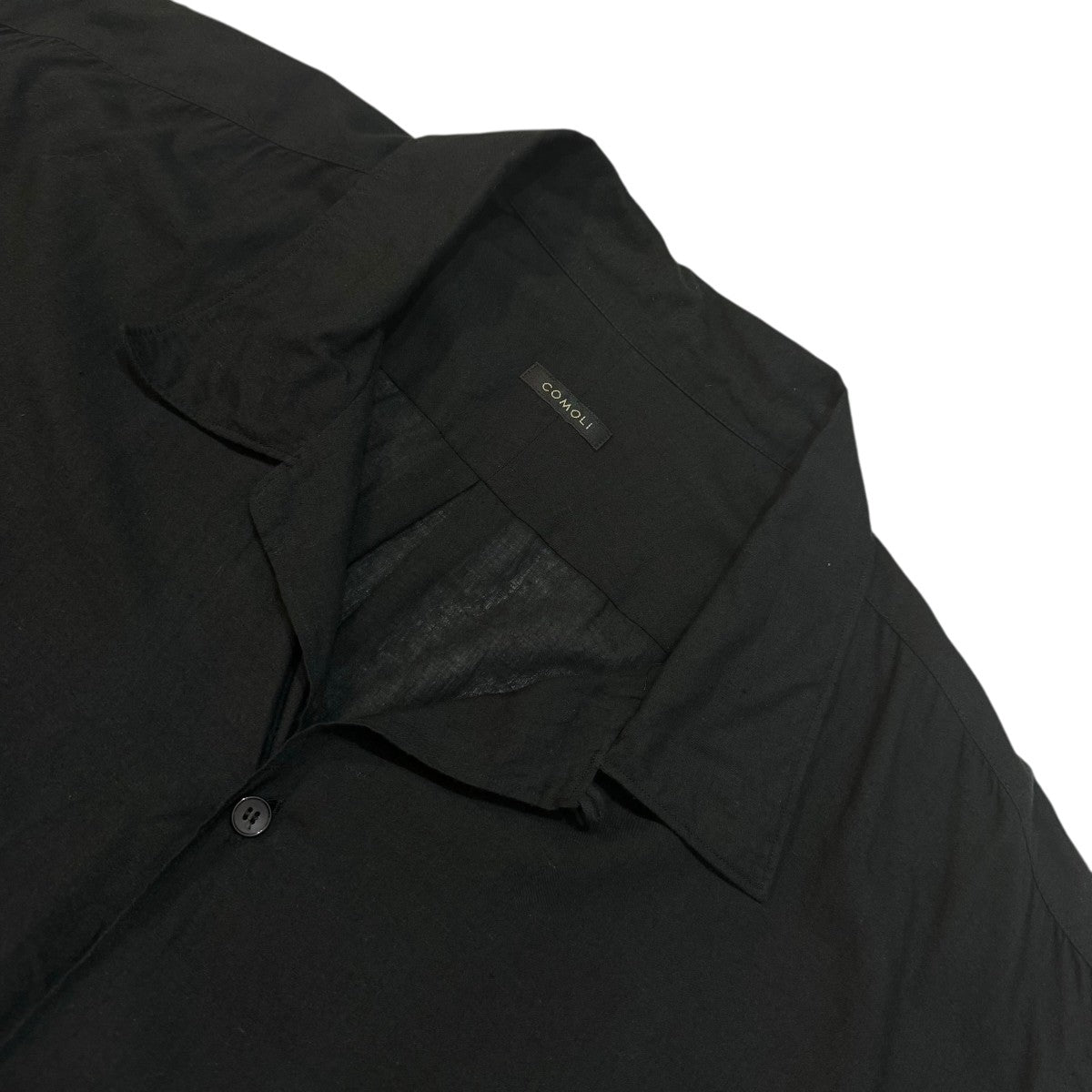 comoli khadi オープンカラーシャツ　Z01-02017 ダメージあり COMOLI レーヨン オープンカラーシャツ Z01-02005 3 - メルカリ