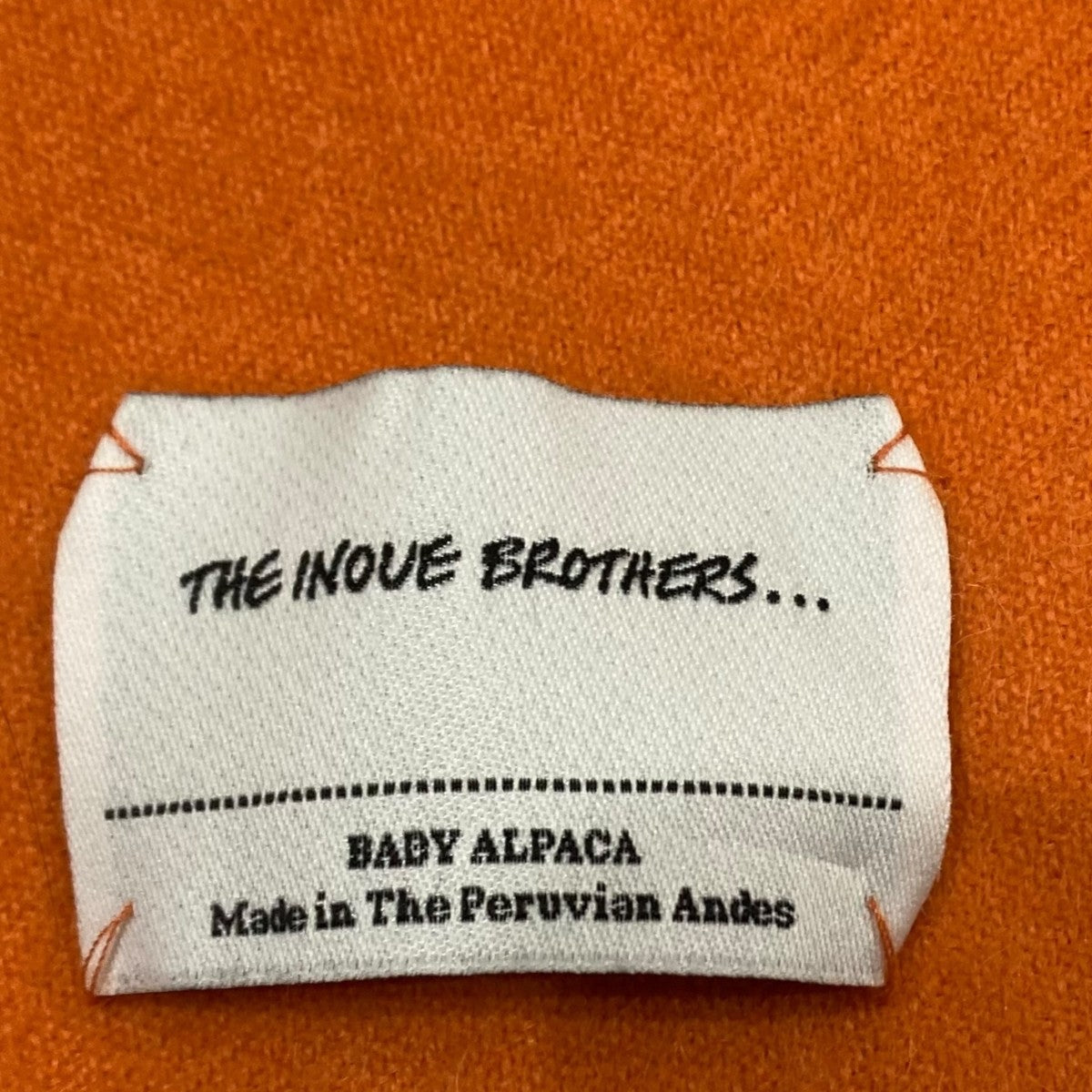 THE INOUE BROTHERS(ザイノウエブラザーズ) マフラー オレンジ｜【公式