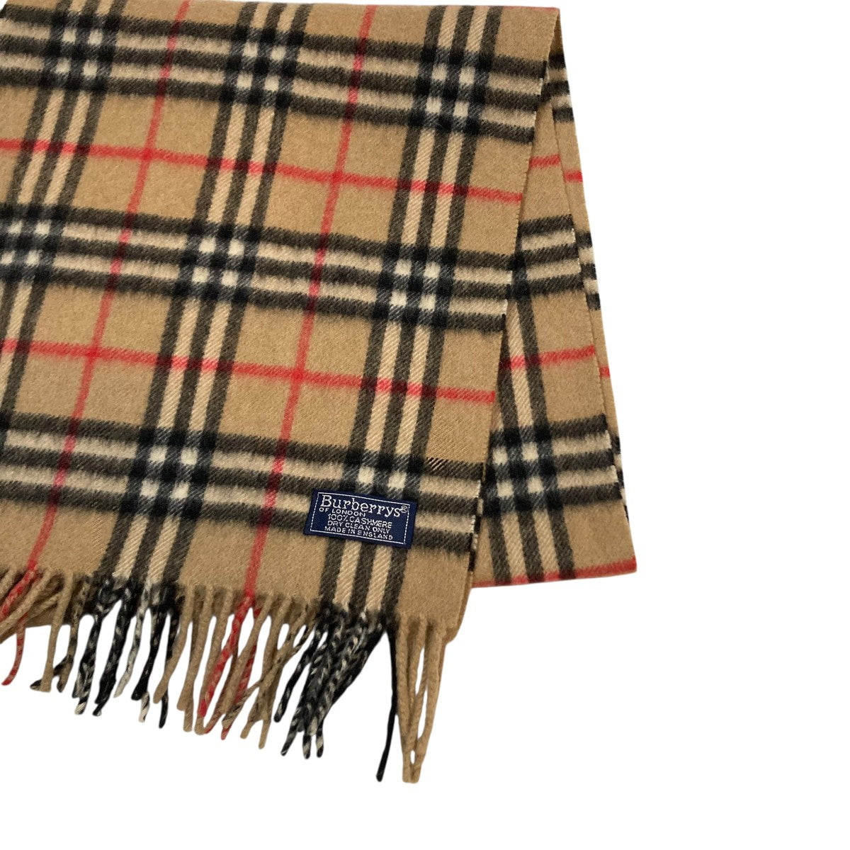 BURBERRY OF LONDON 　バーバリー　ピュアウールマフラー① BURBERRY OF LONDON バーバリー ピュアウールマフラー①