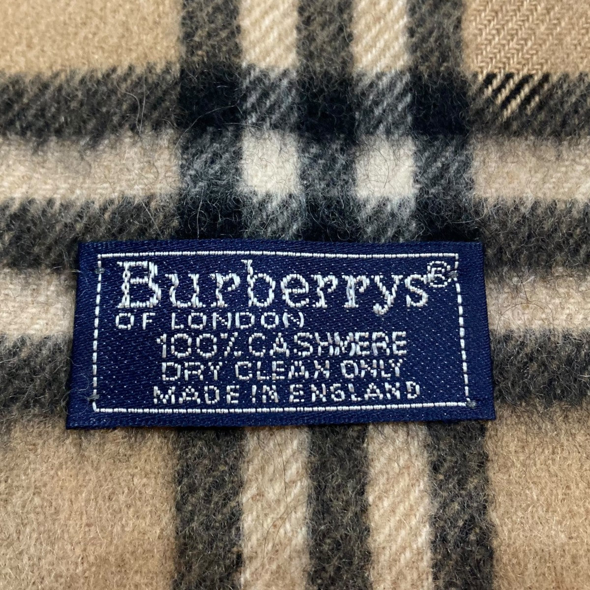 BURBERRY(バーバリー) マフラー ベージュ×ブラック｜【公式