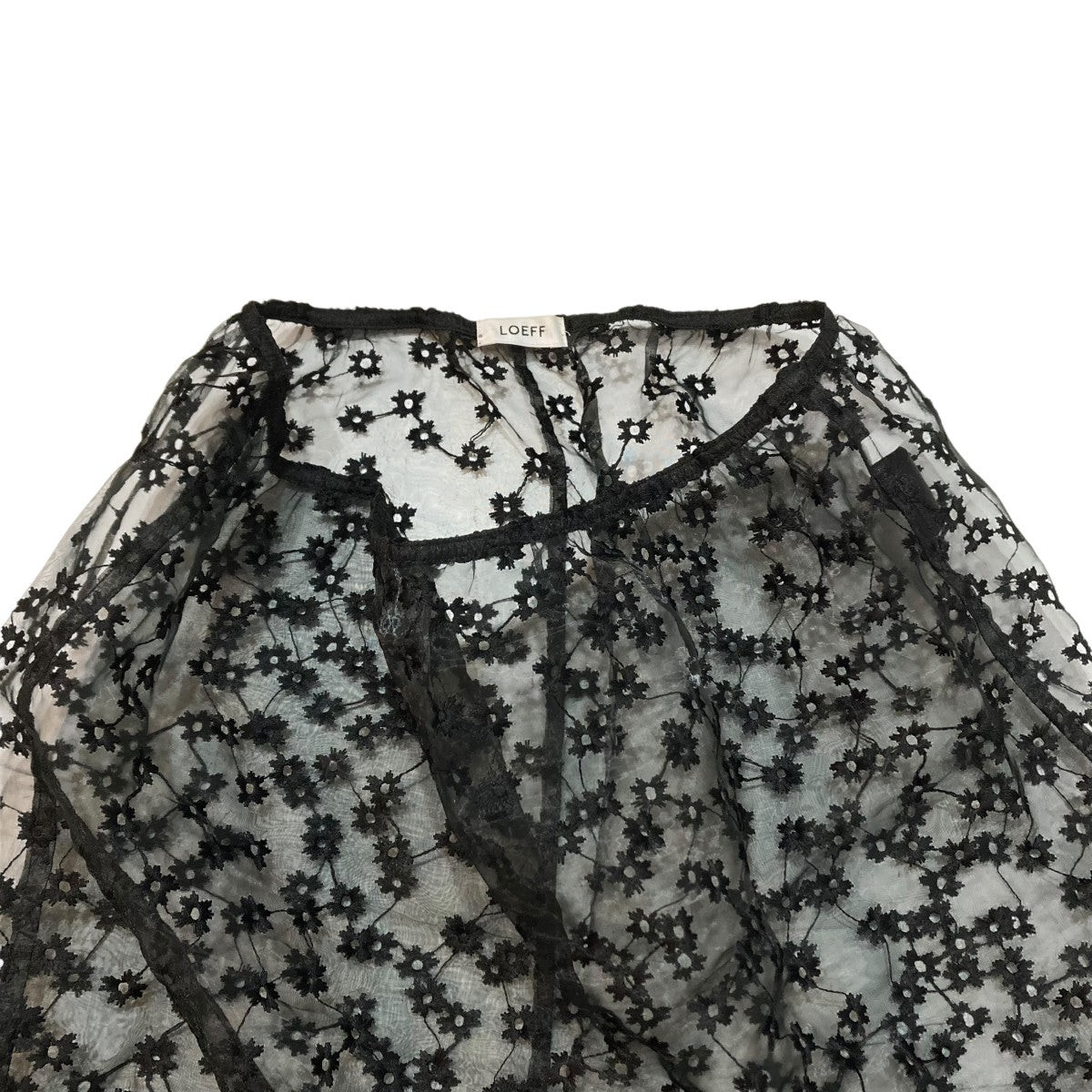 LOEFF(ロエフ) 24SS クローバーエンブロイダリースカート シアー