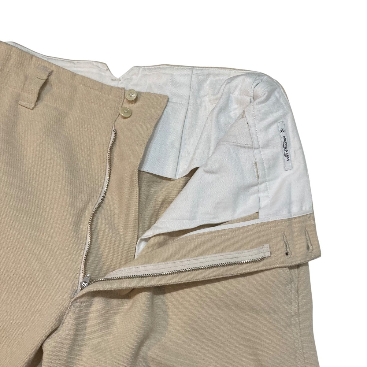 MAATEE＆SONS(マーティーアンドサンズ) CABLEYARN DOUBLE KNEE PANTS