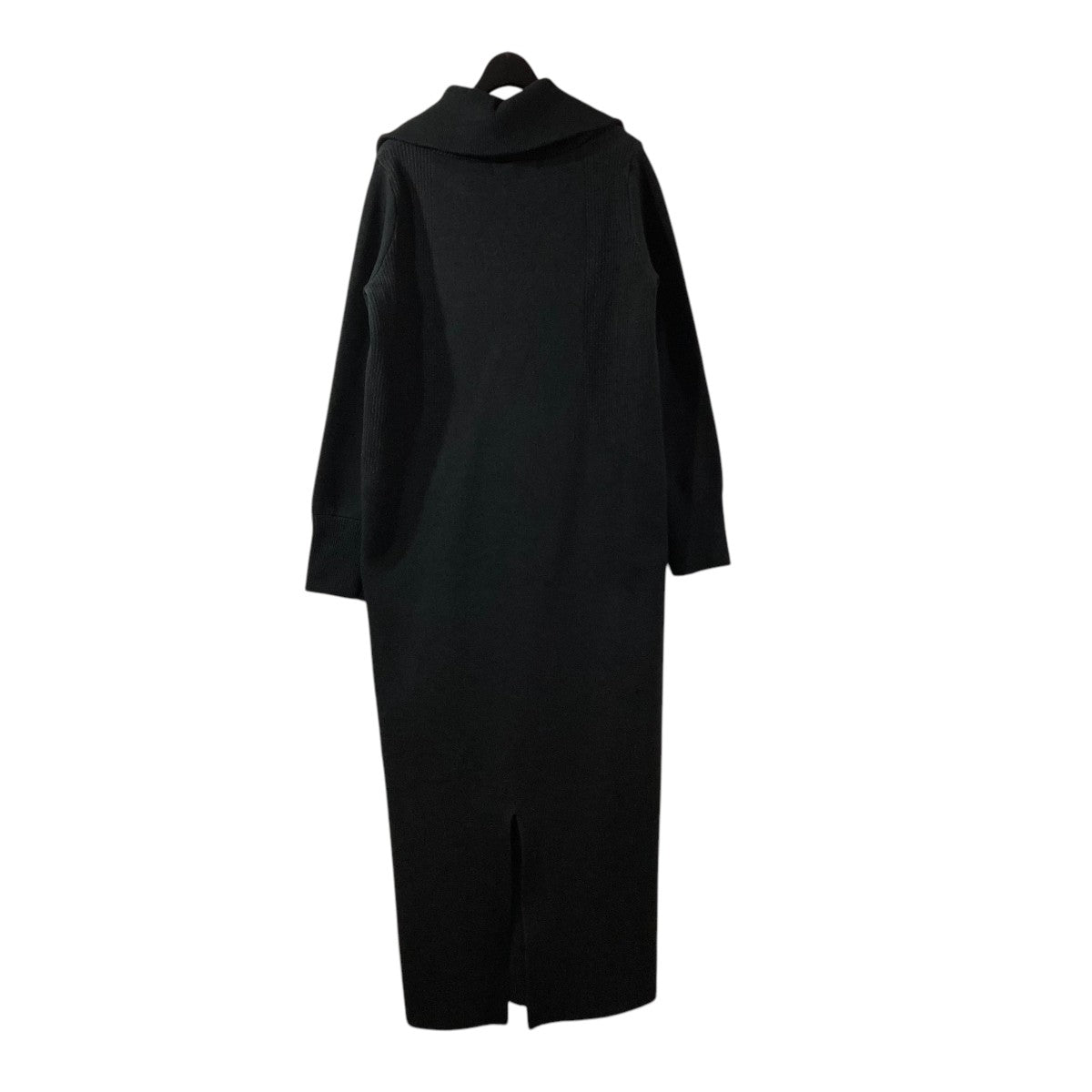 BIG COLLAR HALF ZIP KNIT DRESSニットワンピースAMW-A42-16