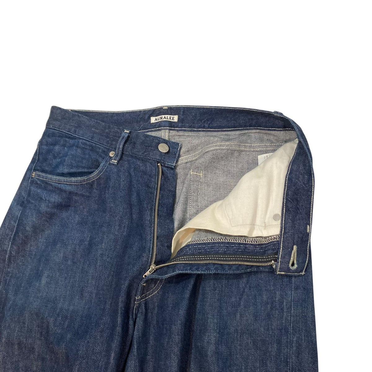 AURALEE 22SSSELVEDGE LIGHT DENIM PANTSデニムパンツA22SPO2SD 古着・中古-3枚目のアイテム画像