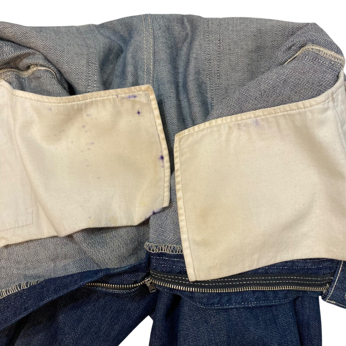 AURALEE 22SSSELVEDGE LIGHT DENIM PANTSデニムパンツA22SPO2SD 古着・中古-8枚目のアイテム画像