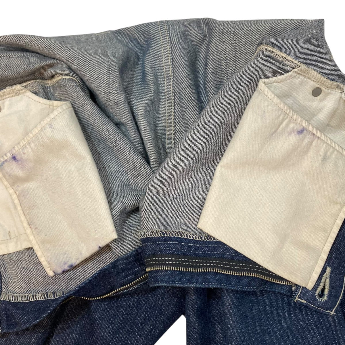 AURALEE 22SSSELVEDGE LIGHT DENIM PANTSデニムパンツA22SPO2SD 古着・中古-9枚目のアイテム画像