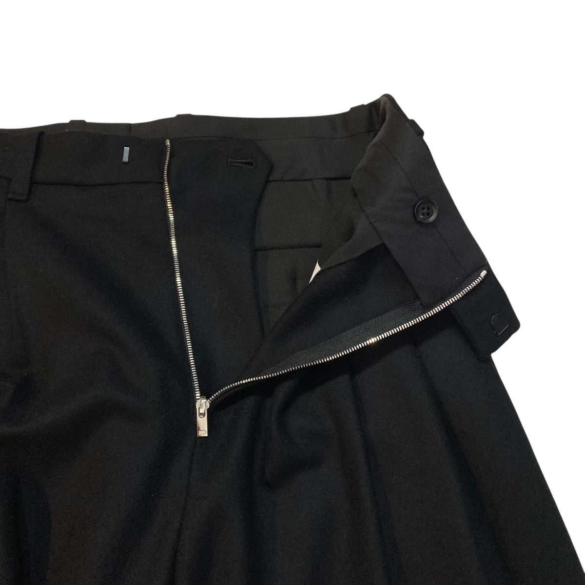 スーツ stein EX WIDE TAPERED BARE ZIP TROUSERS stein EX WIDE TAPERED BARE ZIP TROUSERS・BLACK - tity
