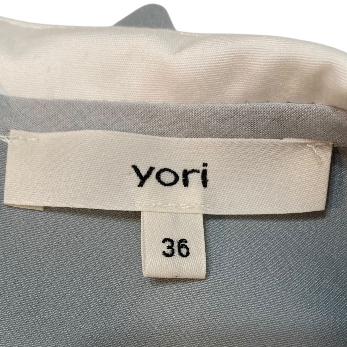 ヨリ yori ワイドカラーストレッチブラウス YR2221-110AW 長袖 日本製 オフ白 ホワイト 白 36 レディース ヨリ yori ワイドカラーストレッチブラウス YR2221-110AW 長袖