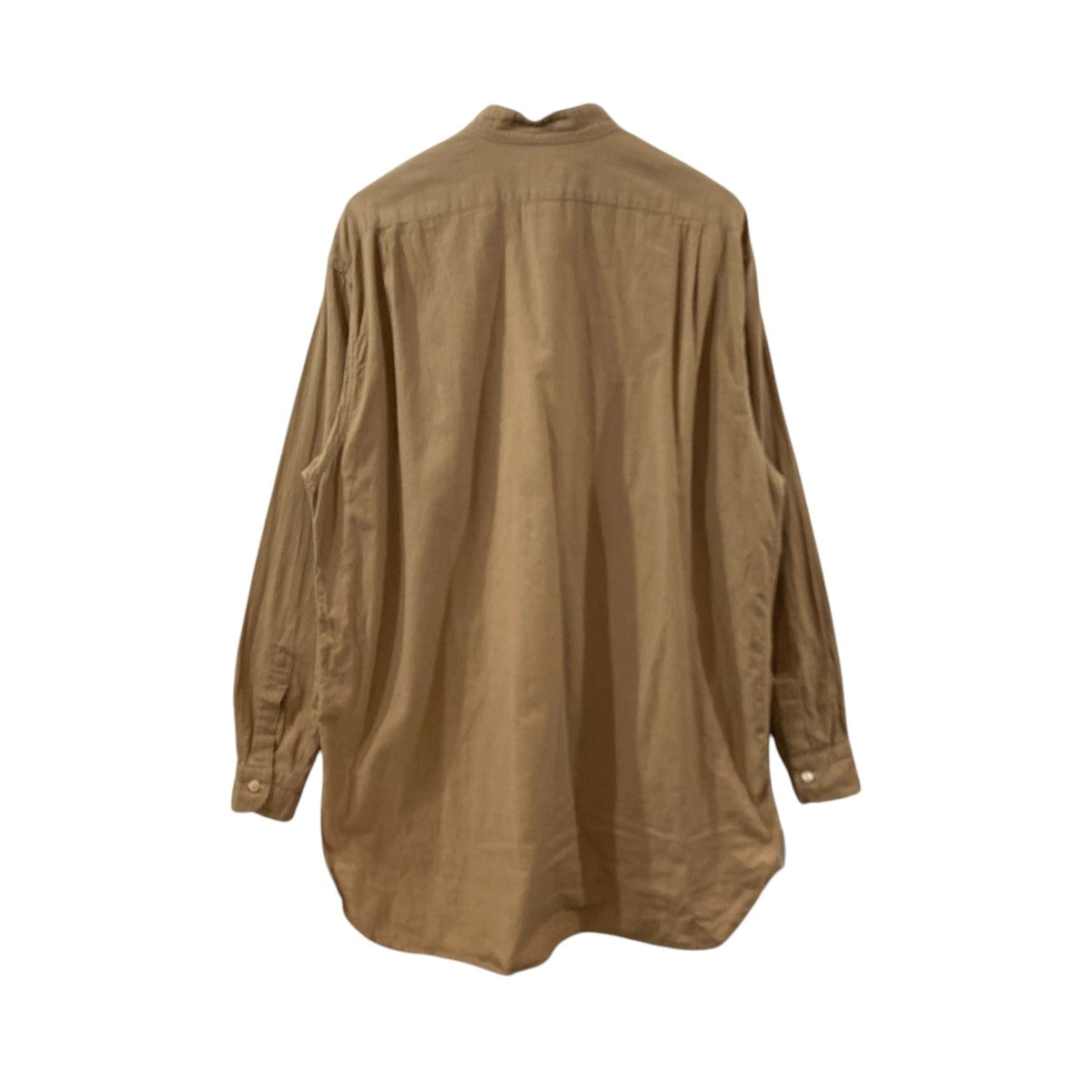 comoli ハーフジップ カシミヤシャツ COMOLI カシミア和紙ハーフジップシャツ