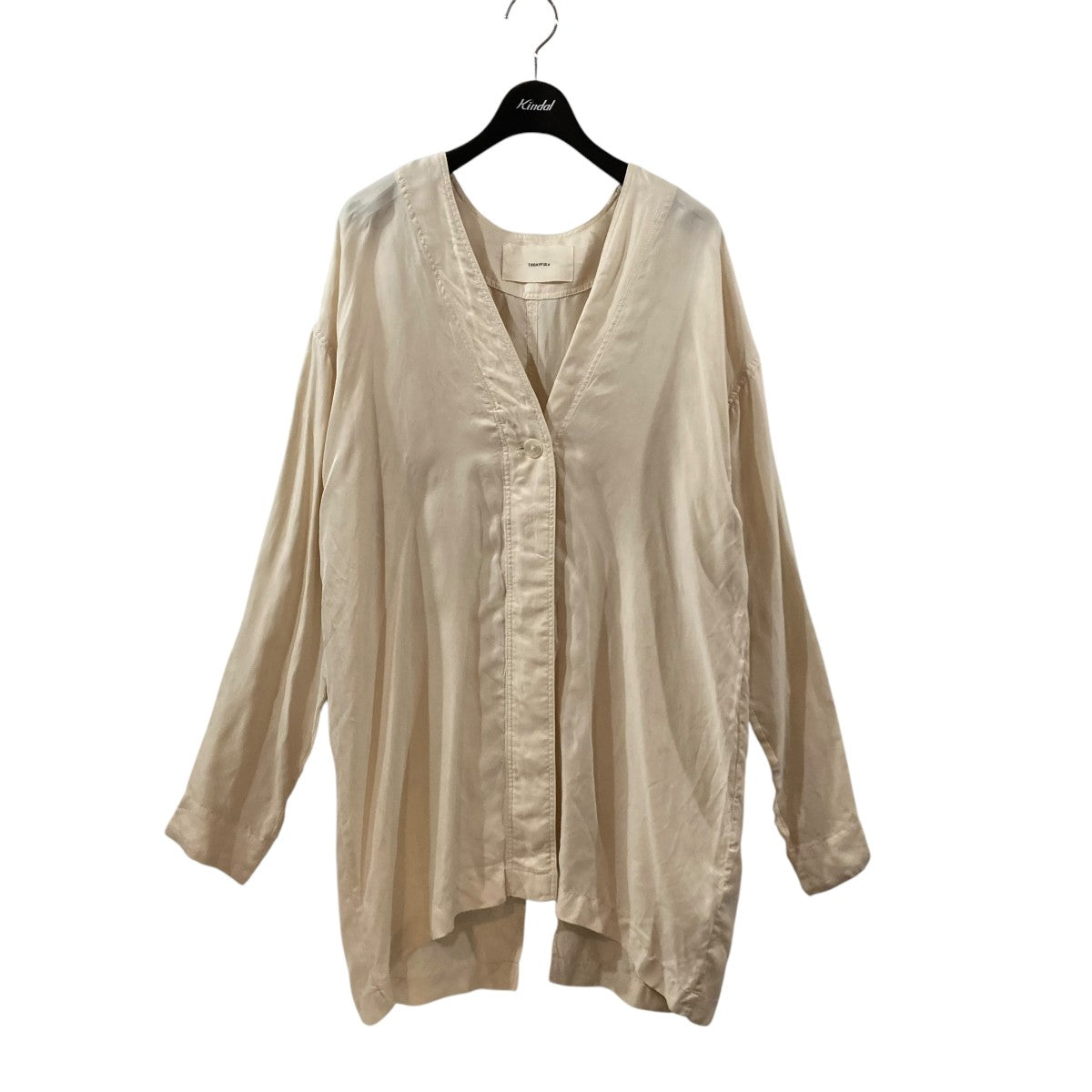 Collarless Satin Shirts カラーサテンシャツ 12210402