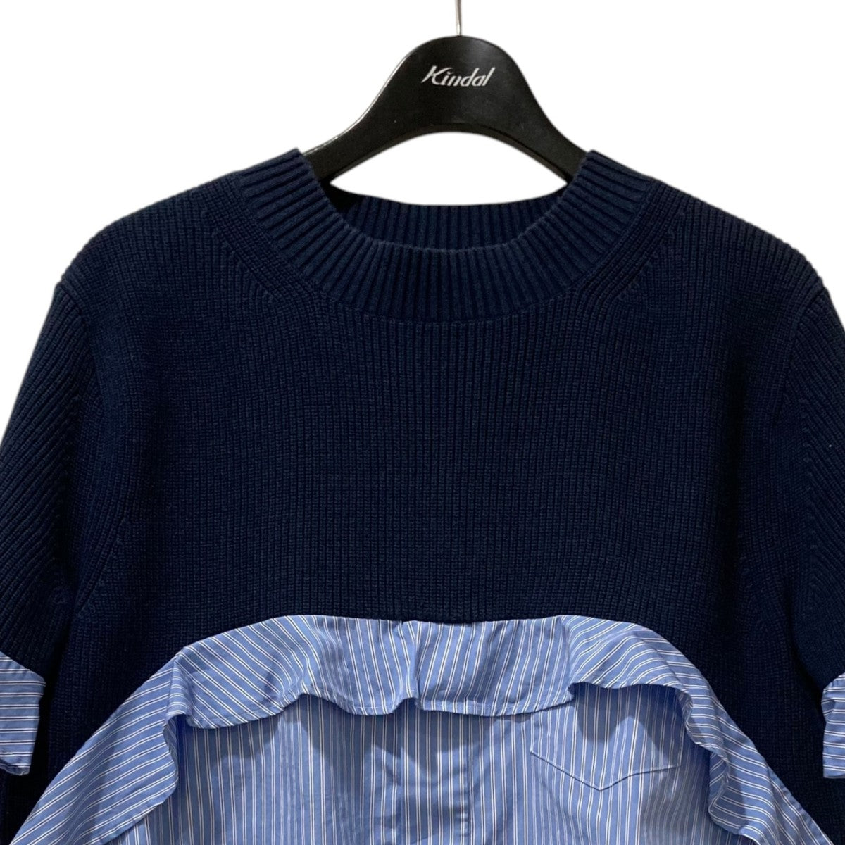 sacai(サカイ) THOMAS MASON ニットドッキングシャツ 23-06713