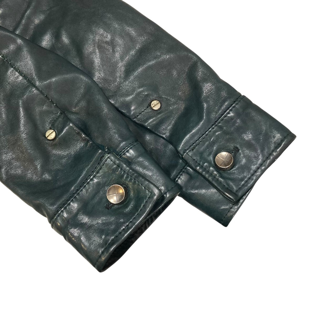 incarnation(インカーネーション) レザージャケット グリーン サイズ S