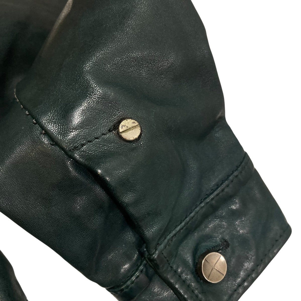 incarnation(インカーネーション) レザージャケット グリーン サイズ S