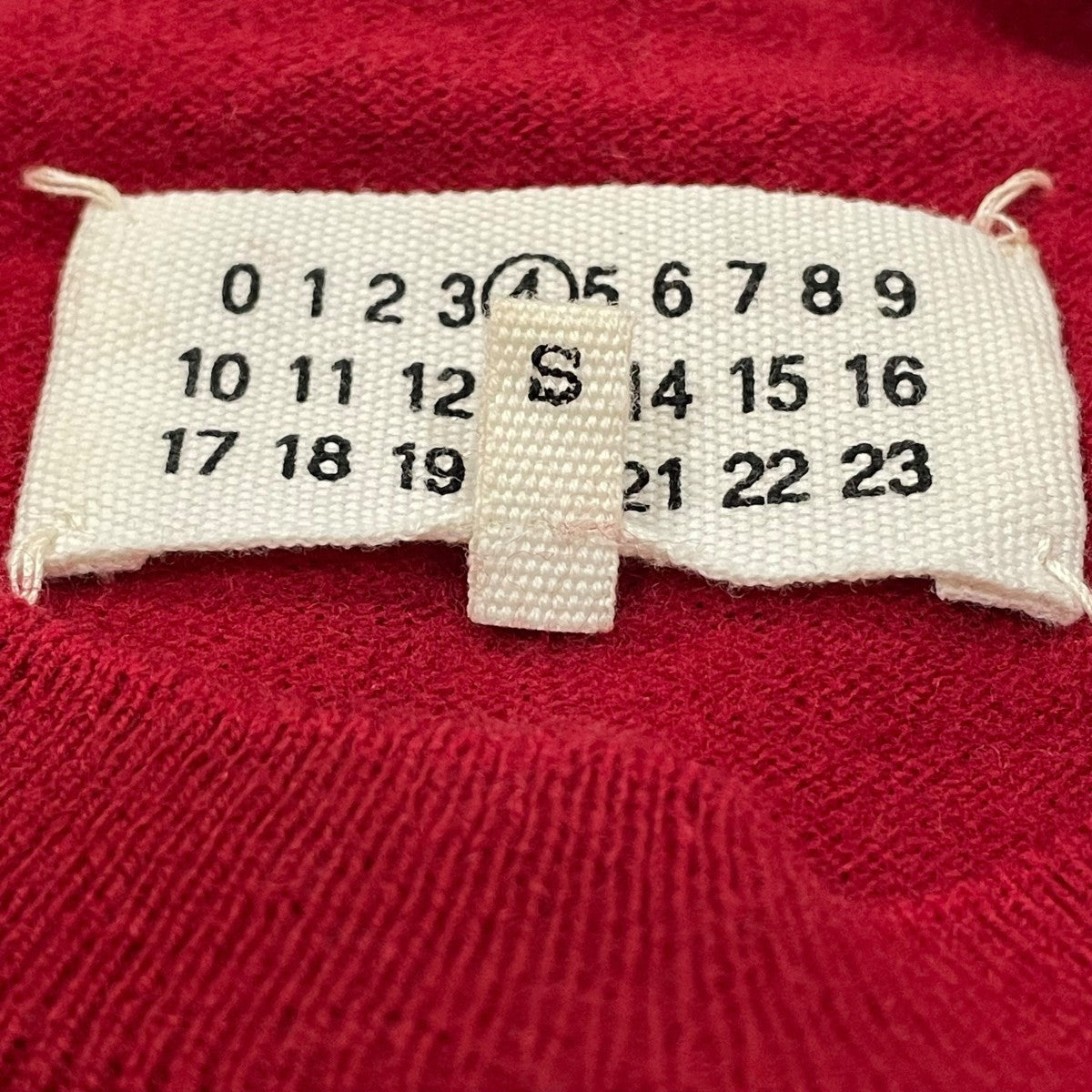 最終値下　Maison Margiela マルジェラ  赤 ウール ニット帽 M 最終値下 Maison Margiela マルジェラ 赤 ウール ニット帽 M
