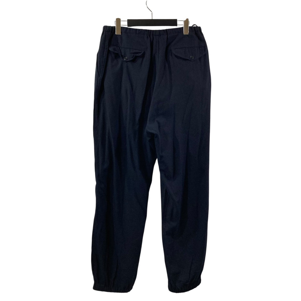 comoli コモリ　ウールパンツ　ネイビー ゴムウエストパンツ　サイズ1 COMOLI ウール ニータックパンツ, Navy – Navyblue