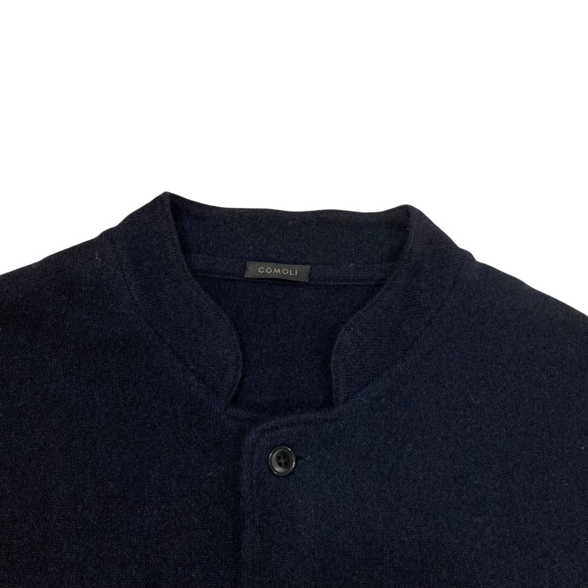 コモリ　ベタシャン　スタンドカラージャケット　ネイビー　サイズ3 中古・古着通販】COMOLI (コモリ) スタンドカラージャケット