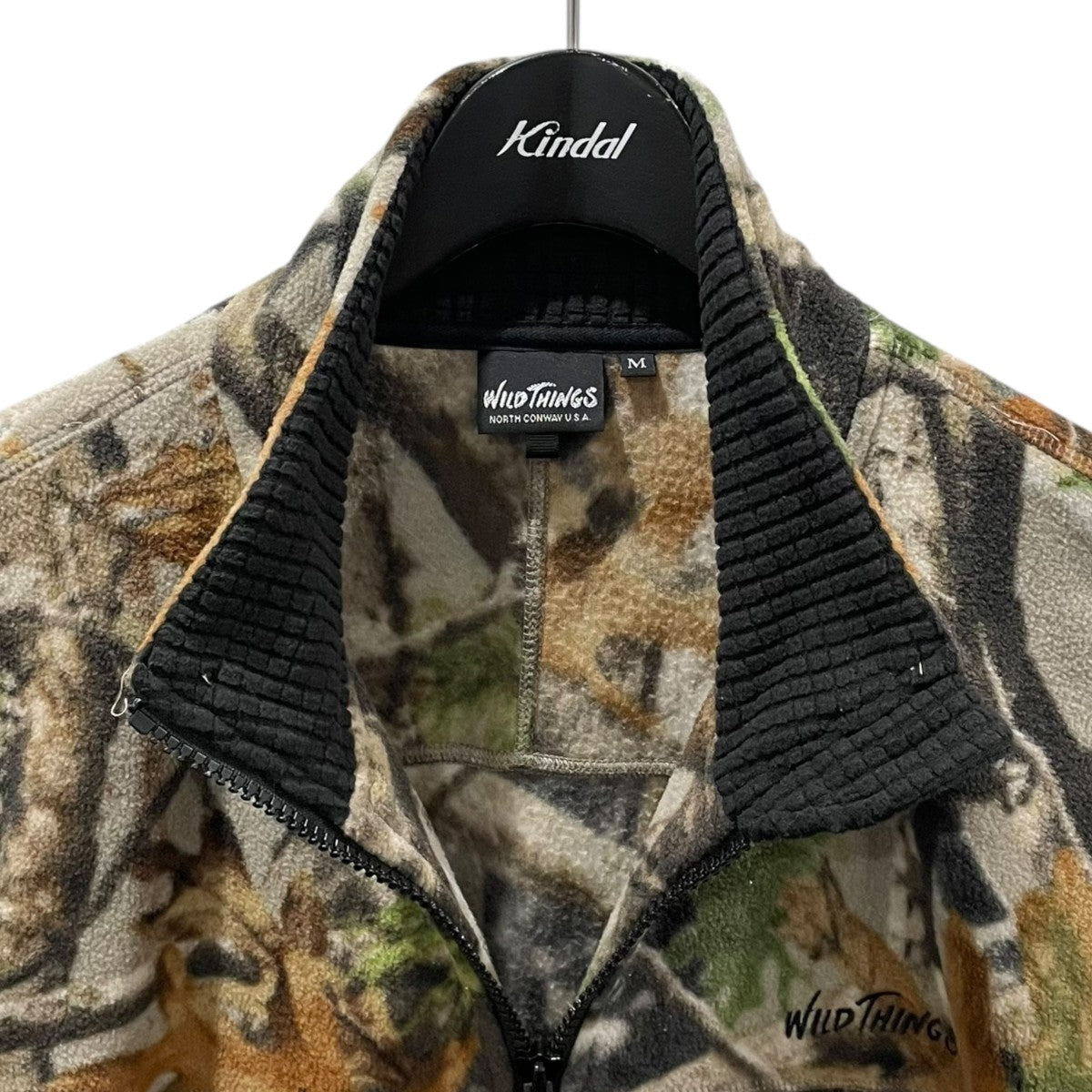 カインドオルオンライン 22AW ツリーカモ柄ジップアップブルゾン SCHOTT FLEECE JACKET ショット フリースジャケット WT22120KY 古着・中古-3枚目のアイテム画像