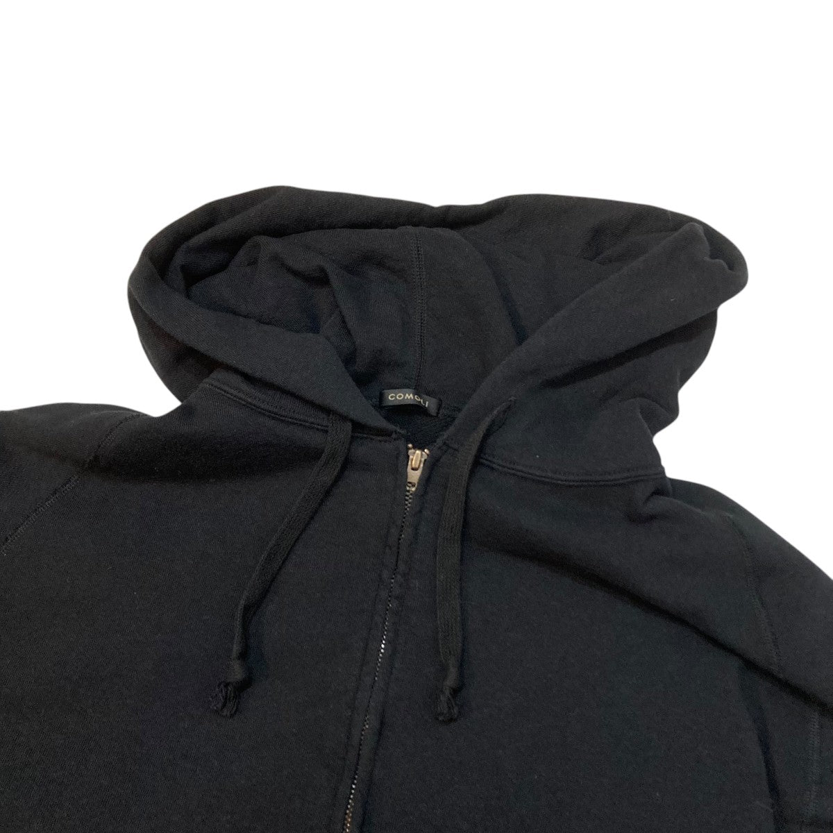 COMOLI(コモリ) LWコットン裏毛 ジップパーカフーディーB01