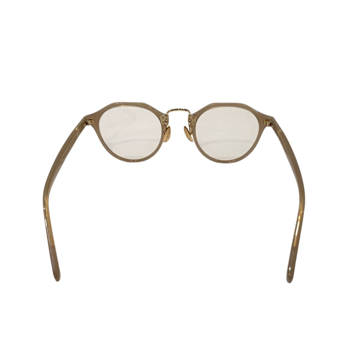 【美品】ADSR サングラス　ベージュ A．D．S．R．(エーディーエスアール) SATCHMO 06サングラス